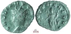 Ancient Coins - Gallienus Antoninianus - FORTVNA REDVX - Rare w. left facing head - Goebl 586 b (1 specimen)