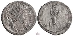 Ancient Coins - Postumus Antoninianus - Pietas holding children - Elmer 395 - Ex Zschucke Collection