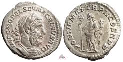 Ancient Coins - Macrinus Denarius - Felicitas stg. left - RIC 32