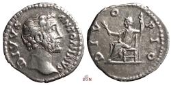Ancient Coins - Divus Antoninus Pius Denarius - DIVO PIO - RIC 442