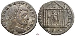 Ancient Coins - Maxentius Follis - CONSERV VRB SVAE - RIC 210
