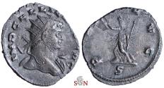 Ancient Coins - Gallienus Antoninianus - PAX AVG / S - Mediolanum mint - Goebl 1229 e