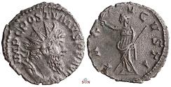 Ancient Coins - Postumus Antoninianus - PAX AVGVSTI - Elmer 300 - rare - Ex Zschucke Collection