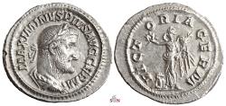 Ancient Coins - Maximinus I Thrax Denarius - VICTORIA GERM - RIC 23
