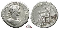 Ancient Coins - Hadrianus Denarius - Justitia seated left - RIC 11