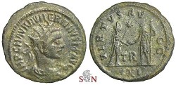 Ancient Coins - Numerianus Antoninianus - VIRTVS AVGG - RIC 470 - Rare - Tripolis mint