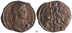 Ancient Coins - Constans Centenionalis - FEL TEMP REPARATIO - Thessalonica - RIC 116