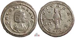 Ancient Coins - Salonina Antoninianus - AEQVITAS AVG - Aequitas holding scales and cornucopia - RIC 87