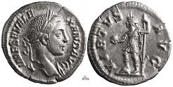 Ancient Coins - Severus Alexander Denarius - VIRTVS AVG - RIC 226