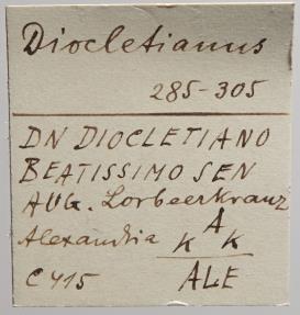 Ancient Coins - Diocletianus Follis - D N DIOCLETIANO BAEATISS - ex Grohs-Fligely collection 1875-1962