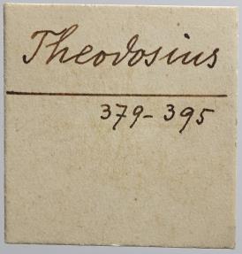 Ancient Coins - Theodosius I. AE 23 mm - REPARATIO REIPVB - ex Grohs-Fligely collection 1875-1962