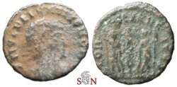 Ancient Coins - Delmatius Follis - GLORIA EXERCITVS