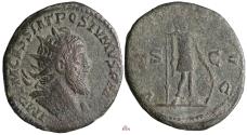 Ancient Coins - Postumus Double Sestertius - VIRTVS AVG - Bastien 54 - Ex Zschucke Collection