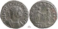 Ancient Coins - Tacitus Antoninianus - rare obv legend TACITVS P AVG - RIC temp 3684