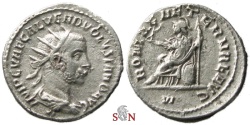 Ancient Coins - Volusianus Antoninianus - ROMAE AETERNAE AVG - RIC 234 a