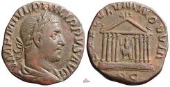 Ancient Coins - Philippus I. Sestertius - SAECVLVM NOVVM - Temple - RIC 164