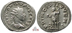 Ancient Coins - Philippus II. Antoninianus - PRINCIPI IVVENT - RIC 218d