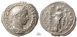 Ancient Coins - Severus Alexander Denarius - FIDES MILITVM - RIC 139