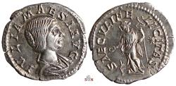 Ancient Coins - Iulia Maesa Denarius - SAECVLI FELICITAS - RIC 271