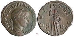 Ancient Coins - Gordianus III. Sestertius - IOVI STATORI - RIC 298a
