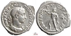 Ancient Coins - Severus Alexander Denarius - IOVI PROPVGNATORI - RIC 235