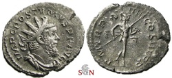 Ancient Coins - Postumus Antoninianus - Mars walking right - Elmer 332