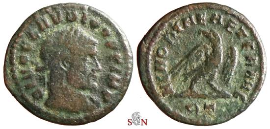 Ancient Coins - Divus Claudius II. Gothicus Half Follis - MEMORIAE AETERNAE / RT - Grohs-Fligely collection 1875-1962