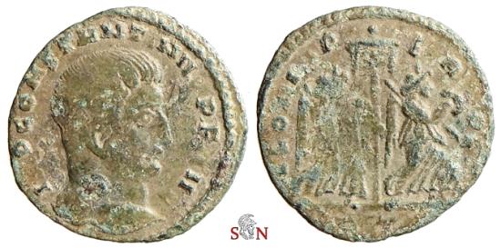 Ancient Coins - Constantinus I. Follis - GLORIA PERPET - Ex Grohs-Fligely Collection 1875-1962