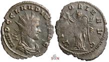 Ancient Coins - Claudius II. Gothicus Antoninianu - VICTORIA AVG - RIC temp 166