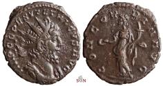 Ancient Coins - Tetricus I. Antoninianus - CONCORDIA AVG - IMP C G P ESV - Elmer 760 - Very Rare