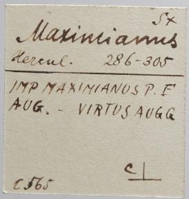 Ancient Coins - Maximianus I. Antoninianus - VIRTVS AVGG - ex Grohs-Fligely collection 1875-1962