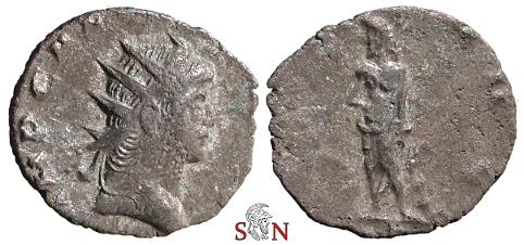 Ancient Coins - Gallienus Antoninianus - SALVS AVG / P - Mediolanum mint - MIR 1286 f