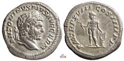 Ancient Coins - Caracalla Denarius - Apollo - RIC 254