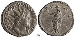 Ancient Coins - Postumus Antoninianus - PAX AVG - Elmer 567 - Ex Zschucke Collection