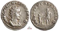 Ancient Coins - Gallienus Antoninianus - RESTITVTOR GALLIAR - Cologne mint - Goebl 877 b