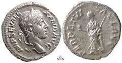Ancient Coins - Severus Alexander Denarius - PERPETVITATI AVG - RIC 208