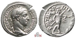Ancient Coins - Severus Alexander denarius - Mars advancing right - RIC 45