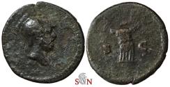 Ancient Coins - Anonymous AE Quadrans - Mars / Cuirass - RIC 19