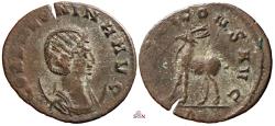 Ancient Coins - Salonina Antoninianus - IVNONI CONS AVG - doe walking left - RIC 16