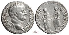 Ancient Coins - Vespasianus Denarius - LIBERI IMP AVG VESPAS - Titus & Domitian - Ephesus - RIC 1404