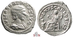 Ancient Coins - Julia Soaemias Denarius - VENVS CAELESTIS - RIC 243