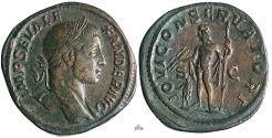Ancient Coins - Severus Alexander Sestertius - IOVI CONSERVATORI - RIC 558