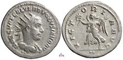 Ancient Coins - Volusianus Antoninianus - VICTORIA AVG - RIC 238