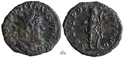 Ancient Coins - Postumus Antoninianus - SALVS POSTVMI AVG - Elmer 414 - Ex Zschucke Collection