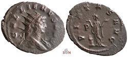 Ancient Coins - Gallienus Antoninianus - PIETAS AVG - Mediolanum mint - Goebl 1262 h - extremely rare