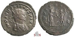 Ancient Coins - Aurelianus Antoninianus - very rare bust type - IOVI CONSER - Serdica mint
