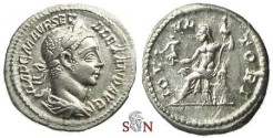 Ancient Coins - Severus Alexander Denarius - IOVI VLTORI - RIC 144