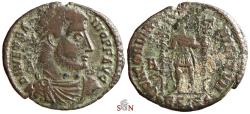 Ancient Coins - Vetranio Follis - CONCORDIA MILITVM - Siscia - RIC 287 - ex Grohs-Fligely collection 1875-1962