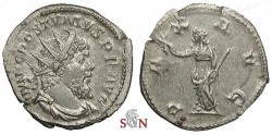 Ancient Coins - Postumus Antoninianus - PAX AVG - Elmer 567