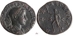 Ancient Coins - Gordianus III. Sestertius - PAX AETERNA - RIC 319a